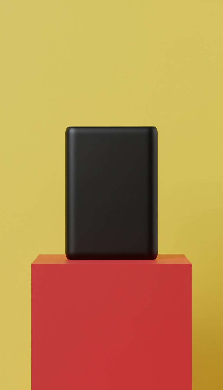 Kompakte Powerbank Jet Black
